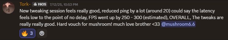 Customer review from Tork