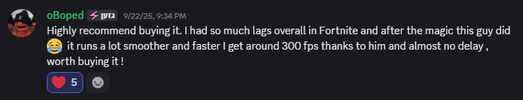 Customer review from oBoped